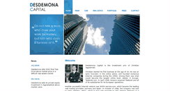 Desktop Screenshot of desdemonacapital.com